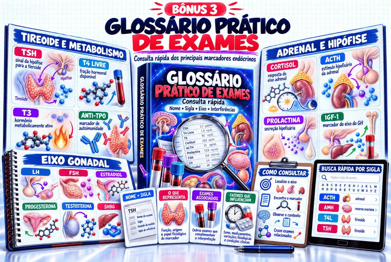 Glossário Prático de Exames Endócrinos