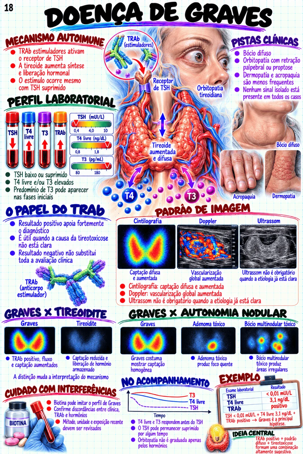 Caso comentado — Biotina e resultados tireoidianos falsos